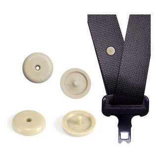 Botón Clip Remache Tope Cinturon De Seguridad Beige 2 Pzas Botón Clip Remache Tope Cinturon De Seguridad Beige 2 Pzas