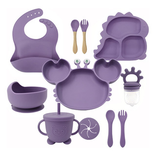 Con Ventosa Platos De Silicona Para Bebes+cuchara Blanda Con Ventosa Platos De Silicona Para Bebes+cuchara Blanda