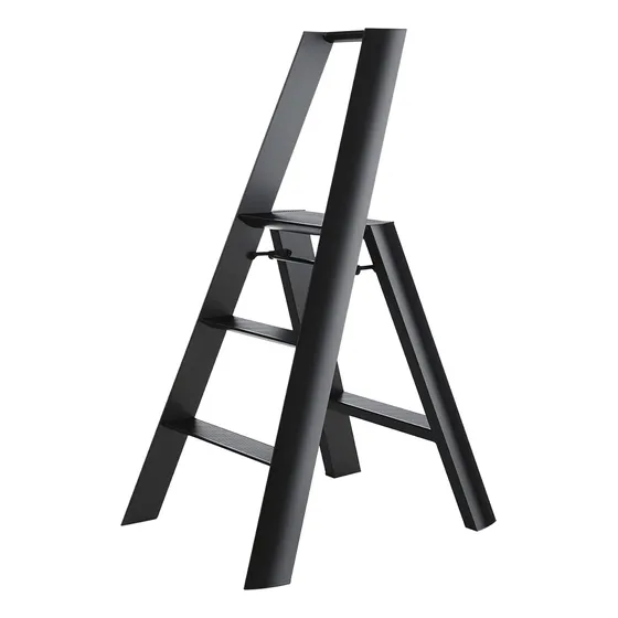 Ladders, Lucano - Taburete Ancho De 3 Escalones, Certificado