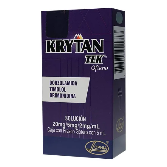 Krytantek ofteno Krytantek Ofteno Solucion 20/5/1 Mg/Ml Frasco Gotero C/5 Ml - Laboratorios sophia, s.a. de c.v.