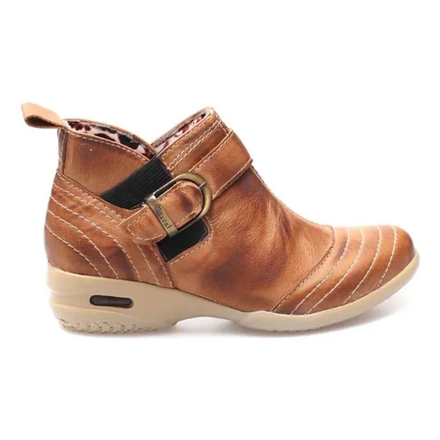 Botin Con Camara De Aire Para Dama 100% Cuero - Modelo 701
