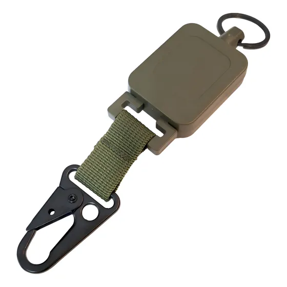 Llavero Retráctil Alta Resistencia Hebilla Metal Resistente