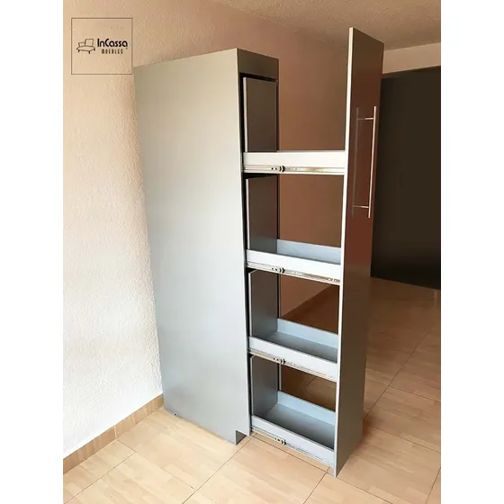 Alacena Hidden Extraible Junto Al Refrigerador Mod. Palermo