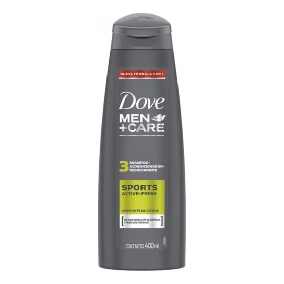 Shampoo Dove Sport Active+fresh 3en1 400ml 