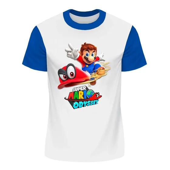 Franela Niño Niña Super Mario Odyssey