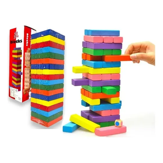 Jenga Grande Madera 54 Piezas Juego De Mesa Juguet Diversion