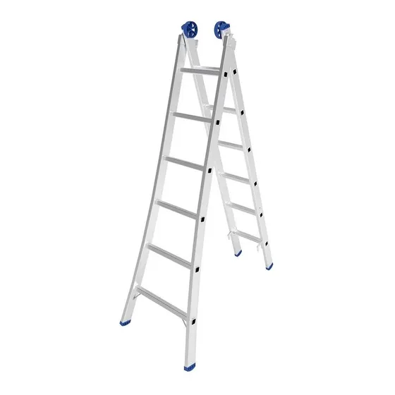 Escalera Aluminio 3 Funciones Extensible Tijera 2x6 Ideal