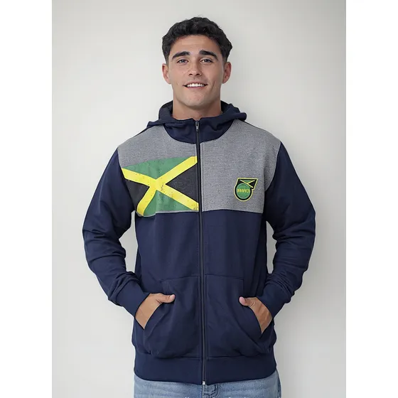 Campera De Algodón Rústica Azul Litlle Jahmaica