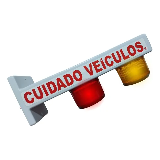 Sinalizador De Garagem Cúpula Led Bivolt Abs Sem Bip