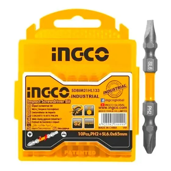 Punta Impacto Ph2 10 Piezas Ingco