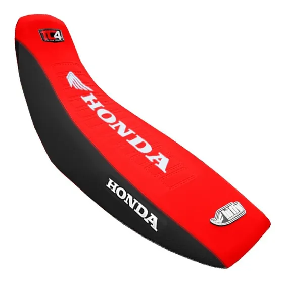 Funda Asiento Tc4 Estampada Honda Xr 125 150 Rojo Negro Fas