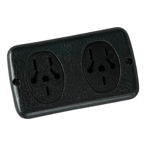 Tomacorriente 2 Tomas Con Neutro Exterior 10 Amp    X 20