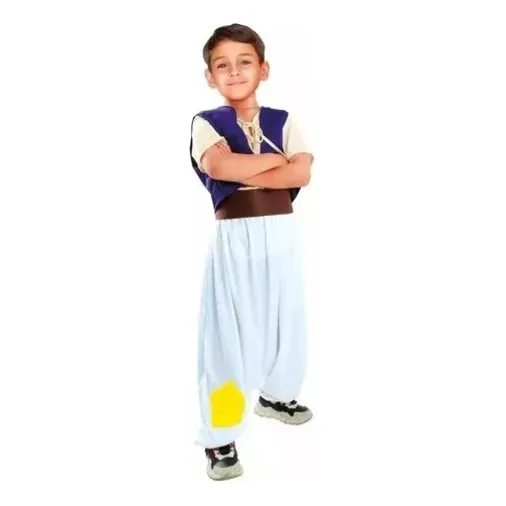 Disfraz Traje Aladino Cuentos Infantiles Dia Del Libro Niños Aladino 3-4