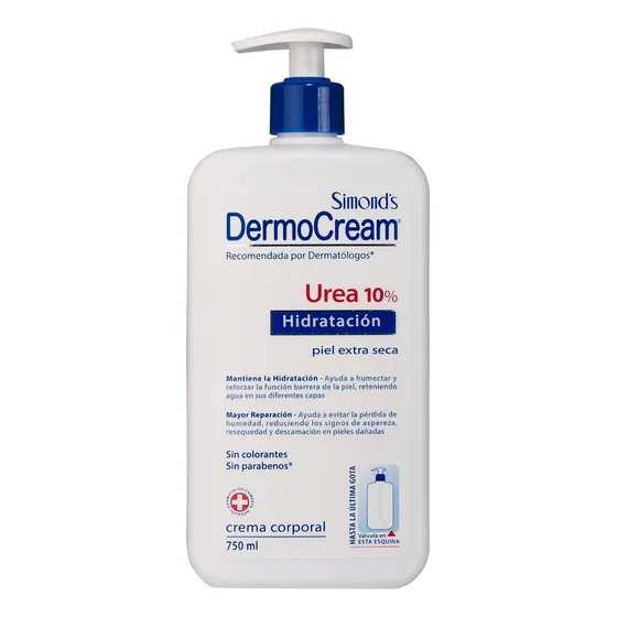 Crema Corporal Dermocream Hidratacion Urea 10% 750ml