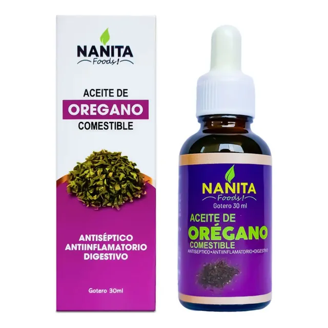 Aceite De Orégano Comestible 30ml Nanitafoods