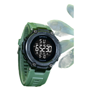 Reloj Led Digital Sport Hombre Alarma Contra Agua 3atm R074 Reloj Led Digital Sport Hombre Alarma Contra Agua 3atm R074