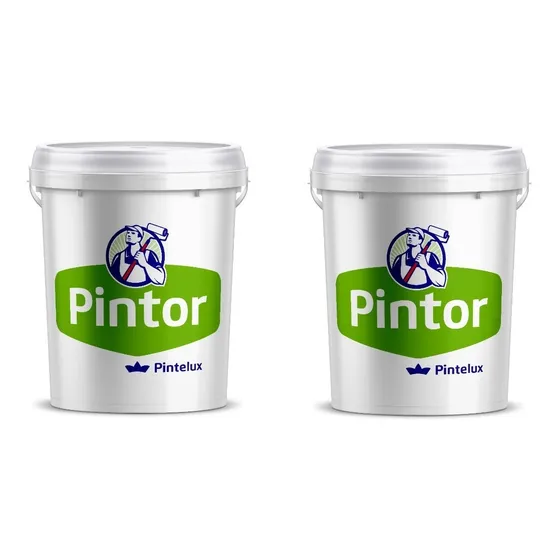 18 Lts + 18lts Pintura Latex Antihongos Profesional Pintor Color Blanco