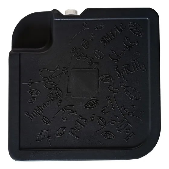 Pack 4 contra peso para base sombrilla rellenable Eggys color negro