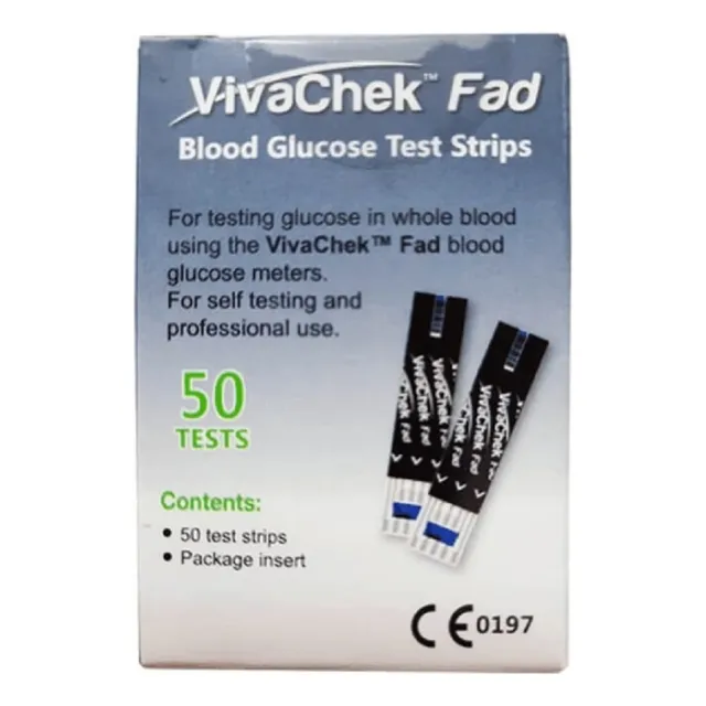 Tiras Reactivas Glucometro Vivacheck Fad O Ino Caja X 50 Und