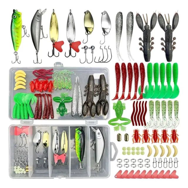 84 Piezas De Cebo Aparejos Cebo Duro Crankaits Pesca Minnow