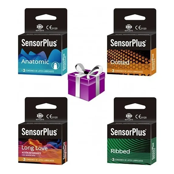 Pack 48x Preservativos Sensor Plus + Sachet Lubricante