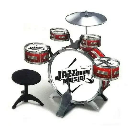 Bateria Jazz Drum Grande Juguete Musical Banda Infantil Niño