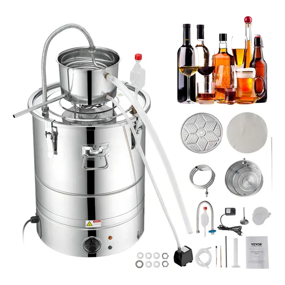 Destilador Electrico Vino Licores Agua Vevor 30 Litros