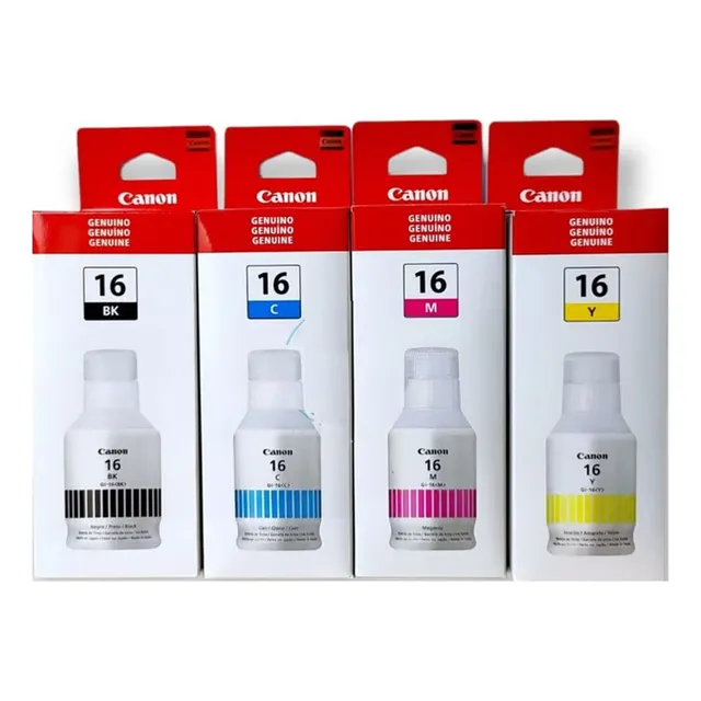 Kit Tinta Canon Gi-16 Negro  Cyan Magenta Yellow