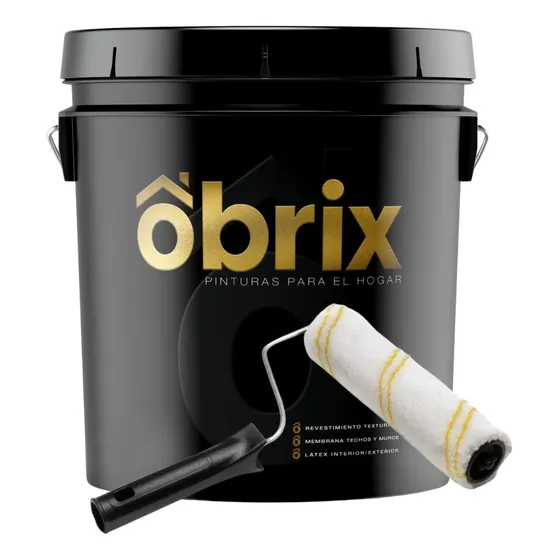 Membrana En Pasta Obrix 20 Kg Techos Muros Liquida + Rodillo