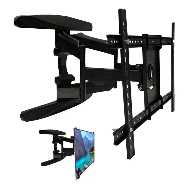 Soporte Para Monitor De Pared 55 A 85 Pulgadas Color Negro ZC 8974