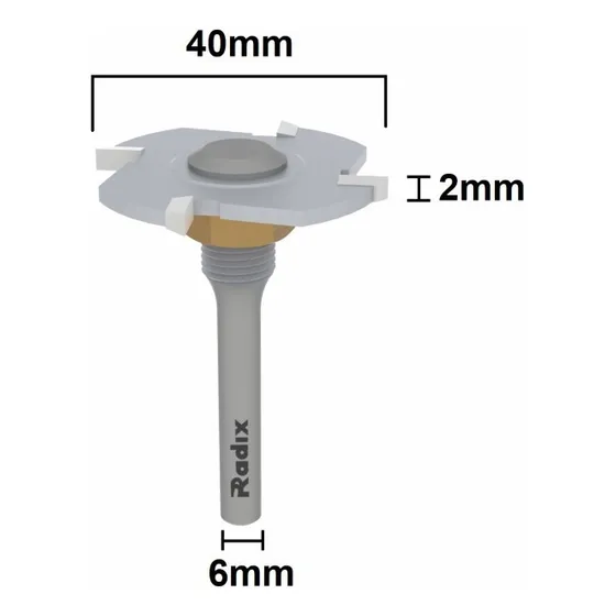 Serra Debrum 2mm Haste 6mm Sem Rolamento - Radix