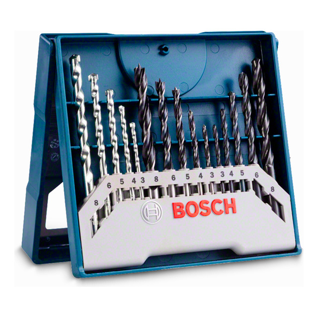 Kit X-line Bosch 15 Brocas Para Perfurar Kit X-line Bosch 15 Brocas Para Perfurar