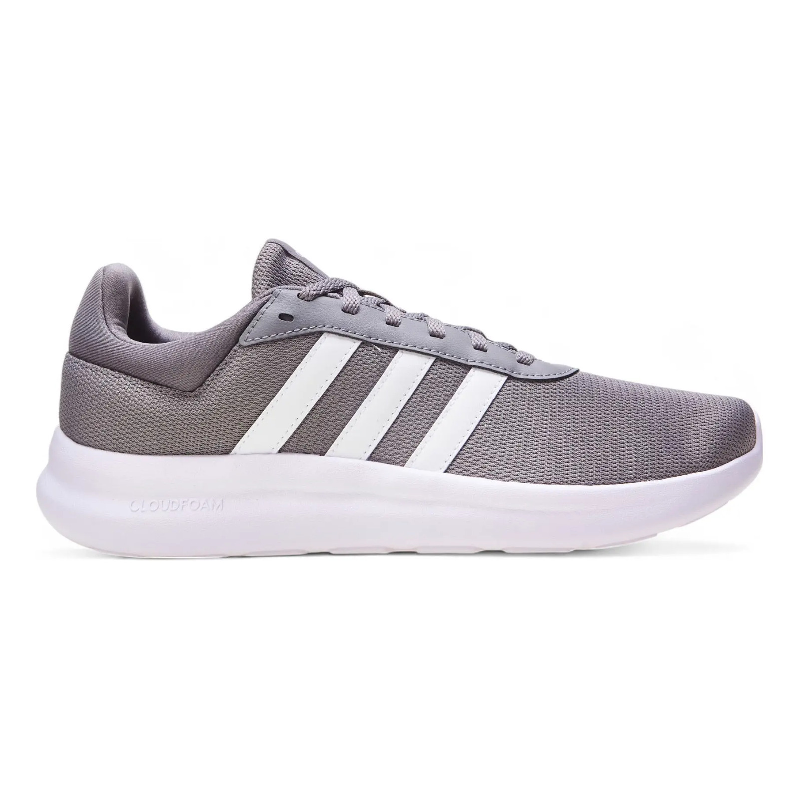 Tênis Casual Masculino Lite Racer 4.0 adidas Grey Three / Cloud White / Cloud White Liso 41 Br