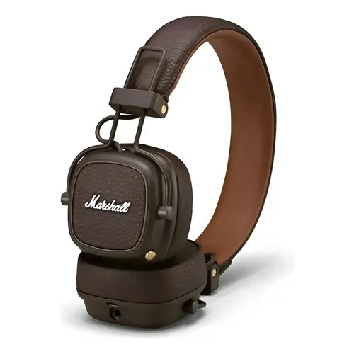Fone de ouvido Marshall Major III marrom, Bluetooth, DJ, Microfone