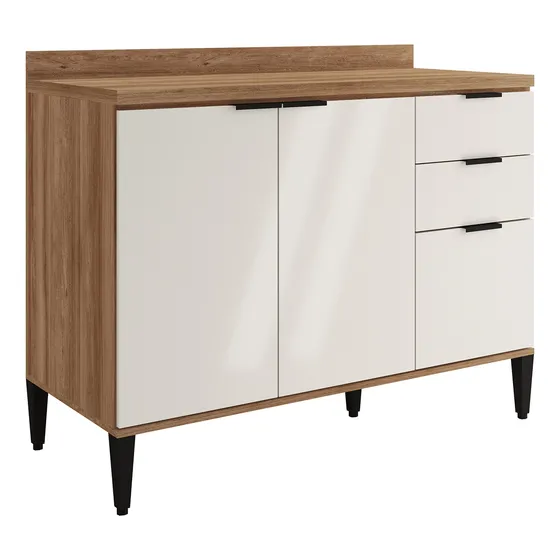 Mueble Inferior De Cocina 120 Cm En Mdp Off White