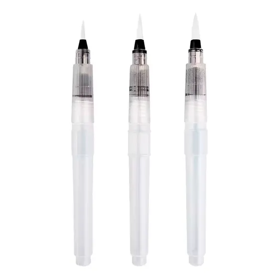 Uffiziarts Set 3 Pinceles Con Deposito De Agua Recargable