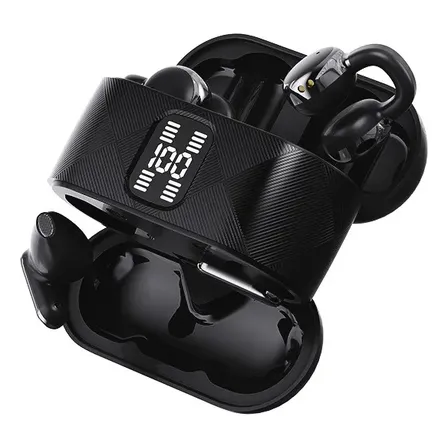 Audífonos Tws Bluetooth Con Estuche Y Pantalla Led Black