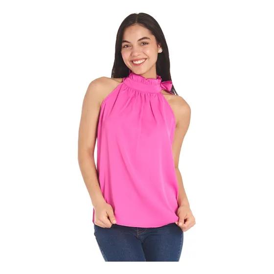 Blusa Cuello Largo Con Hombros Descubiertos