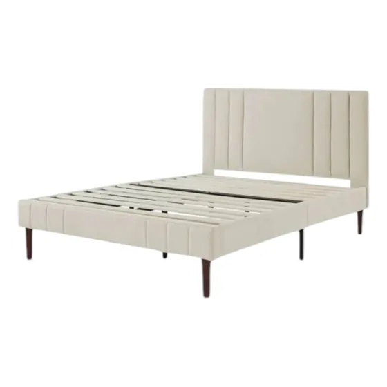 Base Cama King Size Cabecera Beige 2 Mts