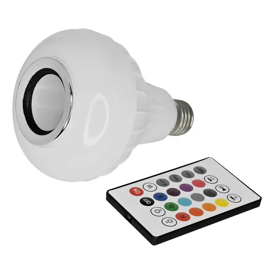 Lâmpada Caixa De Som Compatível Led Bluetooth 4.2 Rgb Bulbo