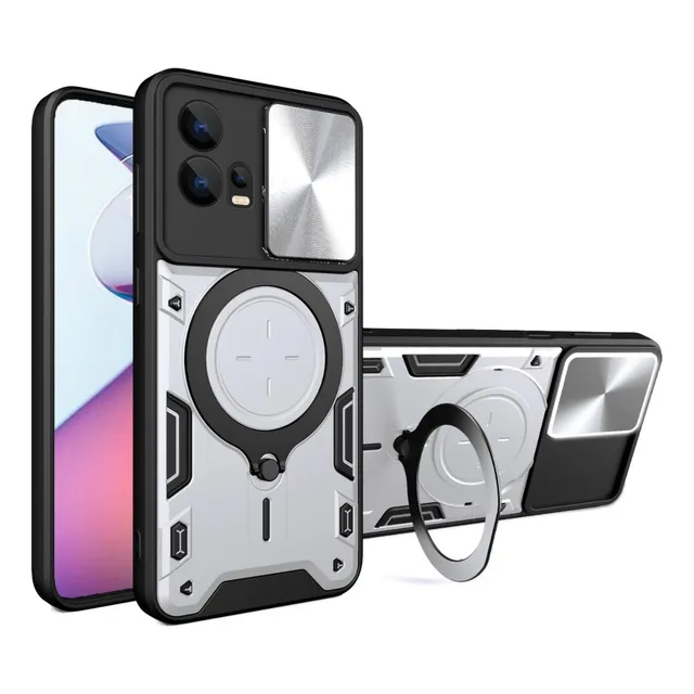 Funda Para Moto G72 4g Con Anillo + Cristal Templado 9d 