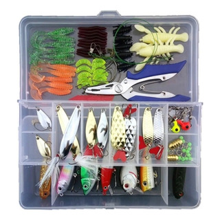 Señuelos Para Pesca De Río, Kit Para 110 Pzs Señuelos Pesca Señuelos Para Pesca De Río, Kit Para 110 Pzs Señuelos Pesca