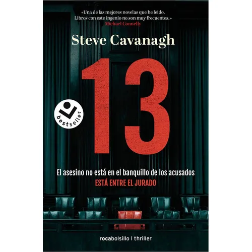13. El Asesino No Estãâ¡ En El Banquillo De Los Acusados, Estãâ¡ Entre El Jurado, De Cavanagh, Steve. Editorial Roca Bolsillo, Tapa Blanda En Español