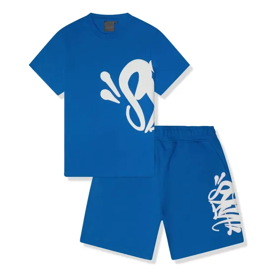 Conjunto Synaworld Polera + Short Azul Intenso