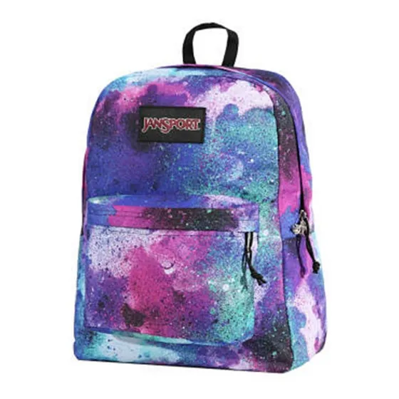 Morral Jansport Super Break Graffiti Clouds Resma Color Azul