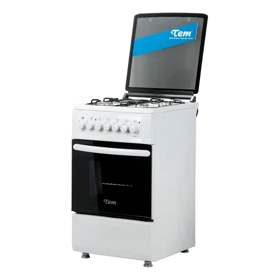 Cocina Tem Maia color blanco con puerta con visor 220V