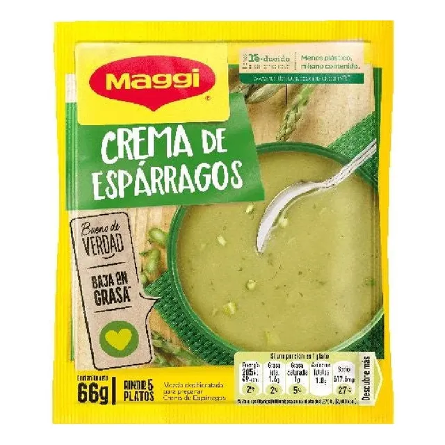 Sopa Instantánea Crema De Espárragos Maggi 68 Grs