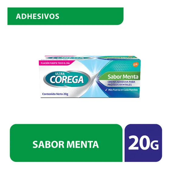 Corega Ultra 20g S/menta Pegamento Prótesis Dental