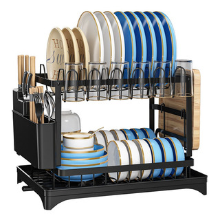 Escurridor Platos Secaplatos Acero Inoxidable Cocina 2 Pisos Escurridor Platos Secaplatos Acero Inoxidable Cocina 2 Pisos