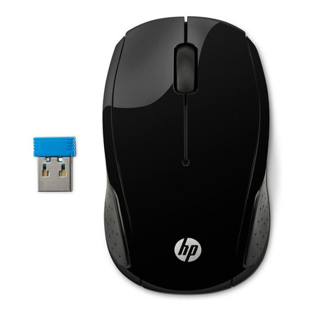 Mouse sem fio HP  200 preto
